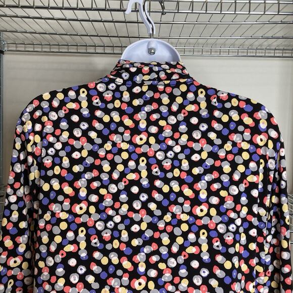 Vince Camuto Women's Confetti Dot Wrap Blouse Size 2X Career Office Professional - Picture 10 of 11